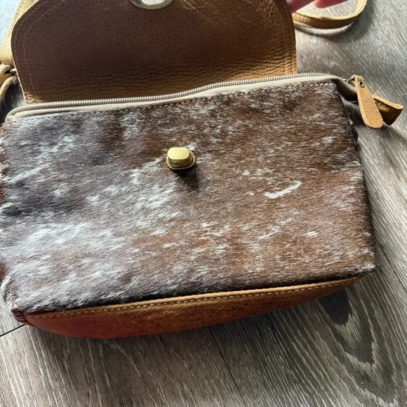 Myra Bag Hair-On Hide Leather Crossbody (Gently Used) - Picture 4 of 14